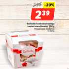 Raffaello kookoshelvestega
kaetud mandlimaius, 150 g