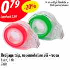 Rebijaga teip, neoonroheline või -roosa
Luch, 1 tk