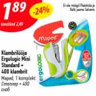 Klambrilööja Ergologic Mini Standard +
400 klambrit
Maped, 1 komplekt