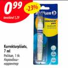 Allahindlus - Korrektorpliiats, 7 ml Pelikan, 1 tk