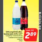 G:N Long Drink alkohoolne
jook, 5,5%, 1,5 l*