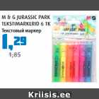 M & g JURASSIC PARK TEKSTIMARKERID 6 TK