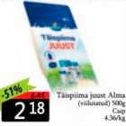 Täispiima juust Alma