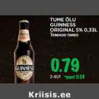 Allahindlus - TUME ÕLU
GUINNESS
ORIGINAL 5% 0,33L
