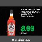 Allahindlus - HISPAANIA RUMM
TOBACCO BLACK
37,5% 0,7L