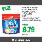 Allahindlus - FINISH ALL-IN-1
LEMON NÕUDEPESUMASINA
TABLETID
52TK