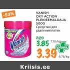 VANISH
OXY ACTION
PLEKIEEMALDAJA
500G