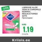 LIBRESSE ALOE
VERA & CAMOMILE
NORMAL
PESUKAITSMED
30TK