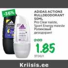 Allahindlus - ADIDAS ACTION3
RULLDEODORANT
50ML