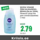 NIVEA VISAGE
ÕRN SILMAMEIGIEEMALDAJA
125ML