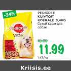 PEDIGREE
KUIVTOIT
KOERALE 8,4KG