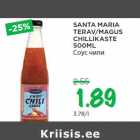 SANTA MARIA
TERAV/MAGUS
CHILLIKASTE
500ML