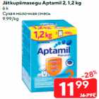 Allahindlus - Jätkupiimasegu Aptamil 2, 1,2 kg
6 k
