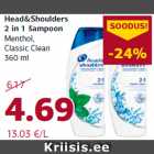 Head&Shoulders
2 in 1 šampoon