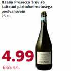 Itaalia Prosecco Treviso kaitstud päritolunimetusega poolvahuvein, 75 cl