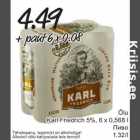 Õlu Karl Friedrich 5%, 6 x 0,568 l