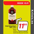 Viski Ballantine's
40%, 70 cl