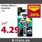 Gillette Mach 3
raseerija
1 tk