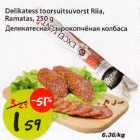 Delikatess toorsuitsuvorst Riia, Ramatas,250g