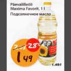 Allahindlus - Päevalilleõli Maxima Favorit, 1l