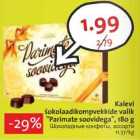 Kalevi šokolaadikompvekide valik "Parimate soovidega", 180 g