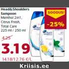 Allahindlus - Head&Shoulders
šampoon