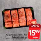 Allahindlus - Teriyaki-seesami lõhe Rimi 
kalameistritelt, kg*