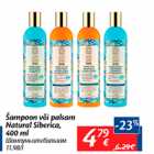 Allahindlus - Šampoon või palsam Natural Siberica, 400 ml