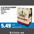 A.LE COQ ALEXANDER hele õlu