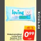Niisked salvrätikud
Loving Touch
Sensitive, 72 tk