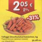 Магазин:Hüper Rimi, Rimi,Скидка:Подкопчённые куриные сосиски