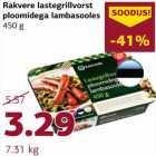 Rakvere lastegrillvorst
ploomidega lambasooles
450 g