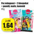 Allahindlus - Pez mänguasi + kleepekat + puuvilj. maits. kommid 85 g