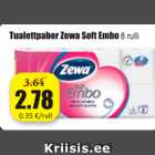 Tualettpaber Zewa Soft Embo