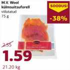 Allahindlus - M.V. Wool
külmsuitsuforell
viilutatud
75 g