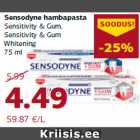 Allahindlus - Sensodyne hambapasta