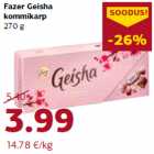 Fazer Geisha
kommikarp
270 g