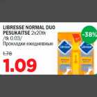 Allahindlus - LIBRESSE NORMAL DUO PESUKAITSE 2x20tk