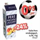 Valio Pere virsikujogurt, 0,1%, 1 kg