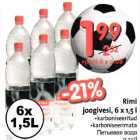 Allahindlus - Rimi joogivesi,6 x 1,5l . karboniseeritud 
. karboniseerimata 