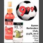 Allahindlus - Rumm Bartenders Club,37,5%,7O cl .White .Dark