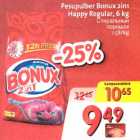 Pesupulber Bonux 2in1 Happy Regular, 6 kg