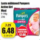 Mähkmed - Laste mähkmed Pampers
Active Girl
Maxi