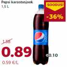 Allahindlus - Pepsi karastusjook
1,5 L