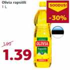 Olivia rapsiõli
1 L