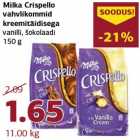 Milka Crispello
vahvlikommid
kreemitäidisega