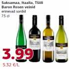 Saksamaa, Itaalia, Tšiili
Baron Rosen veinid