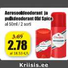 Allahindlus - Aerosooldeodorant ja pulkdeodorant Old Spice