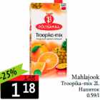 Allahindlus - Mahlajook
Troopika-mix 2L
