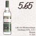 Allahindlus - Läti viin Moskovskaya Osobaya 40%, 0,5 l